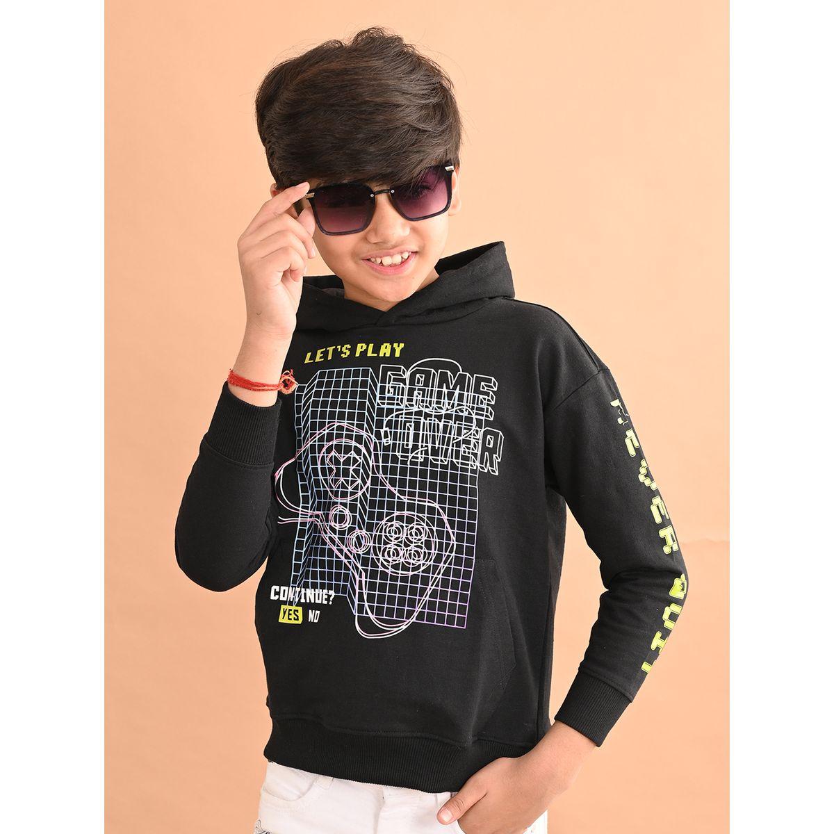 هودي مطبع بطبعة جرافيك ليل بيكس × ستايلي-baby-boys-clothing-sweatshirts-image-1