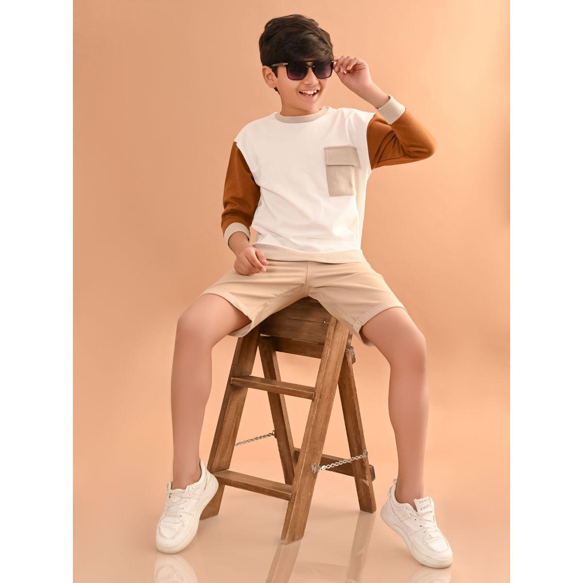 سويت شيرت بتفاصيل مُتباينة مع جيب ليل بيكس × ستايلي-boys-clothing-winterwear-sweatshirts-image-6