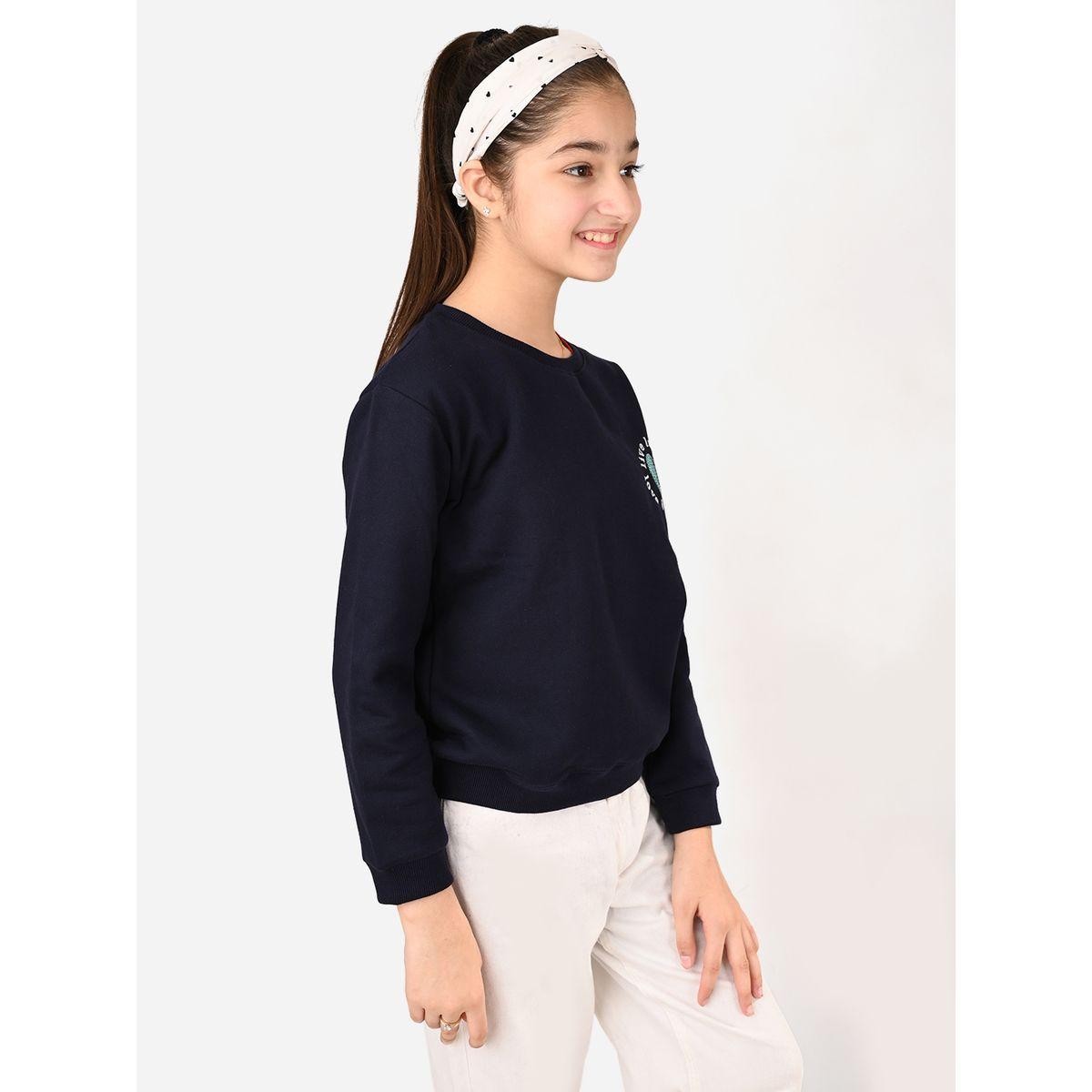 LilPicks X Styli  Heart Patch Design Sweatshirt-baby-girls-clothing-sweatshirts-image-2