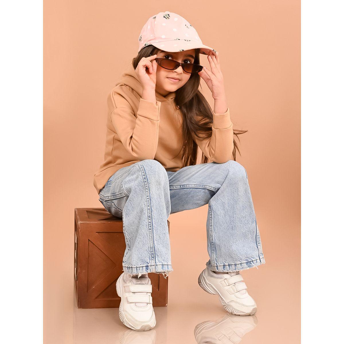 هودي بتفاصيل غير متماثلة الطول مع أزرار ليل بيكس × ستايلي-girls-clothing-winterwear-sweatshirts-image-5