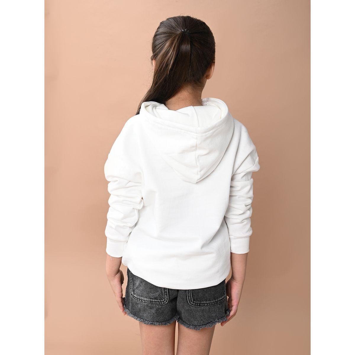 هودي بطبعة نجوم مع قصة عادية ليل بيكس × ستايلي-girls-clothing-winterwear-sweatshirts-image-3