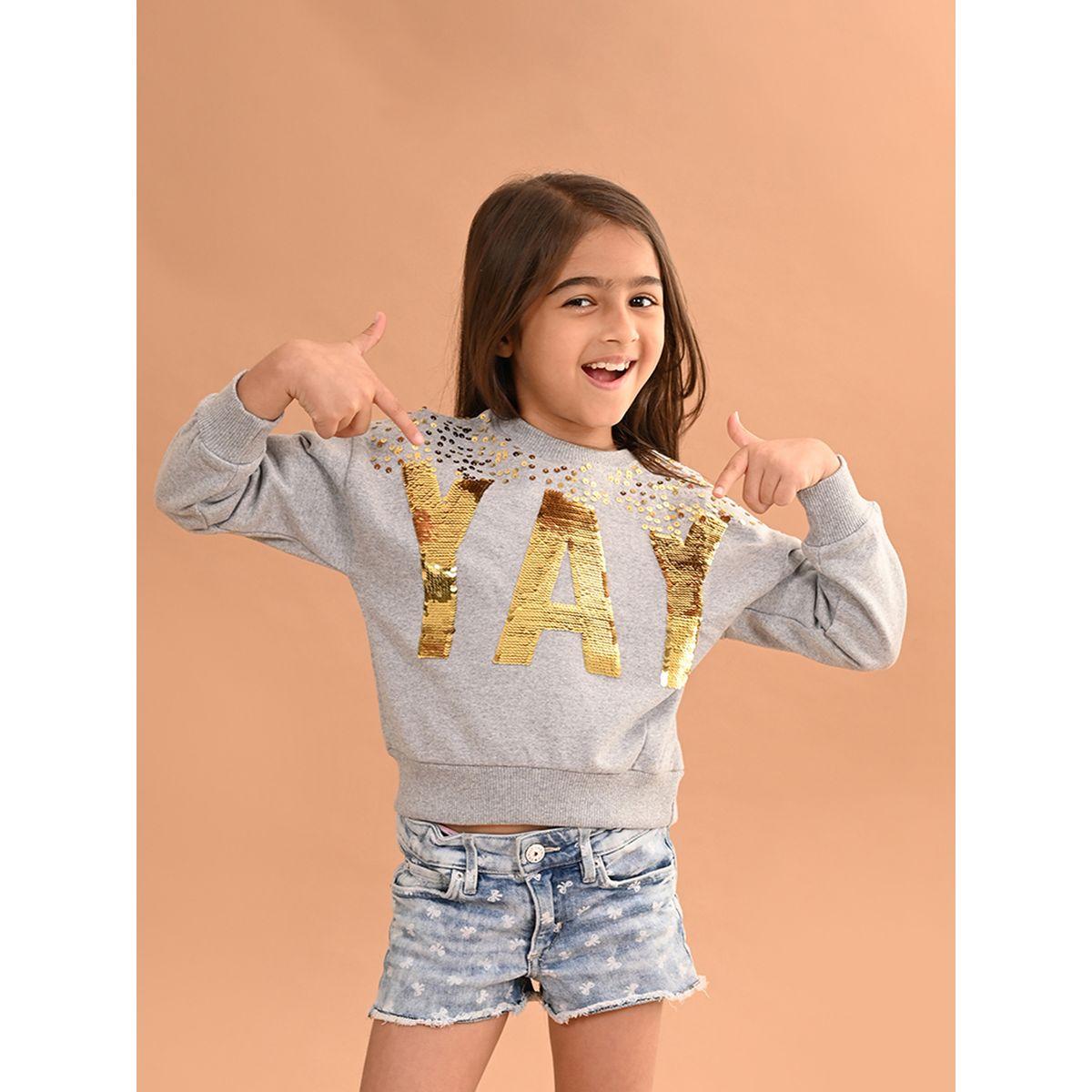 LilPicks X Styli  Sequined Drop Shoulder Sweatshirt-baby-girls-clothing-sweatshirts-image-4