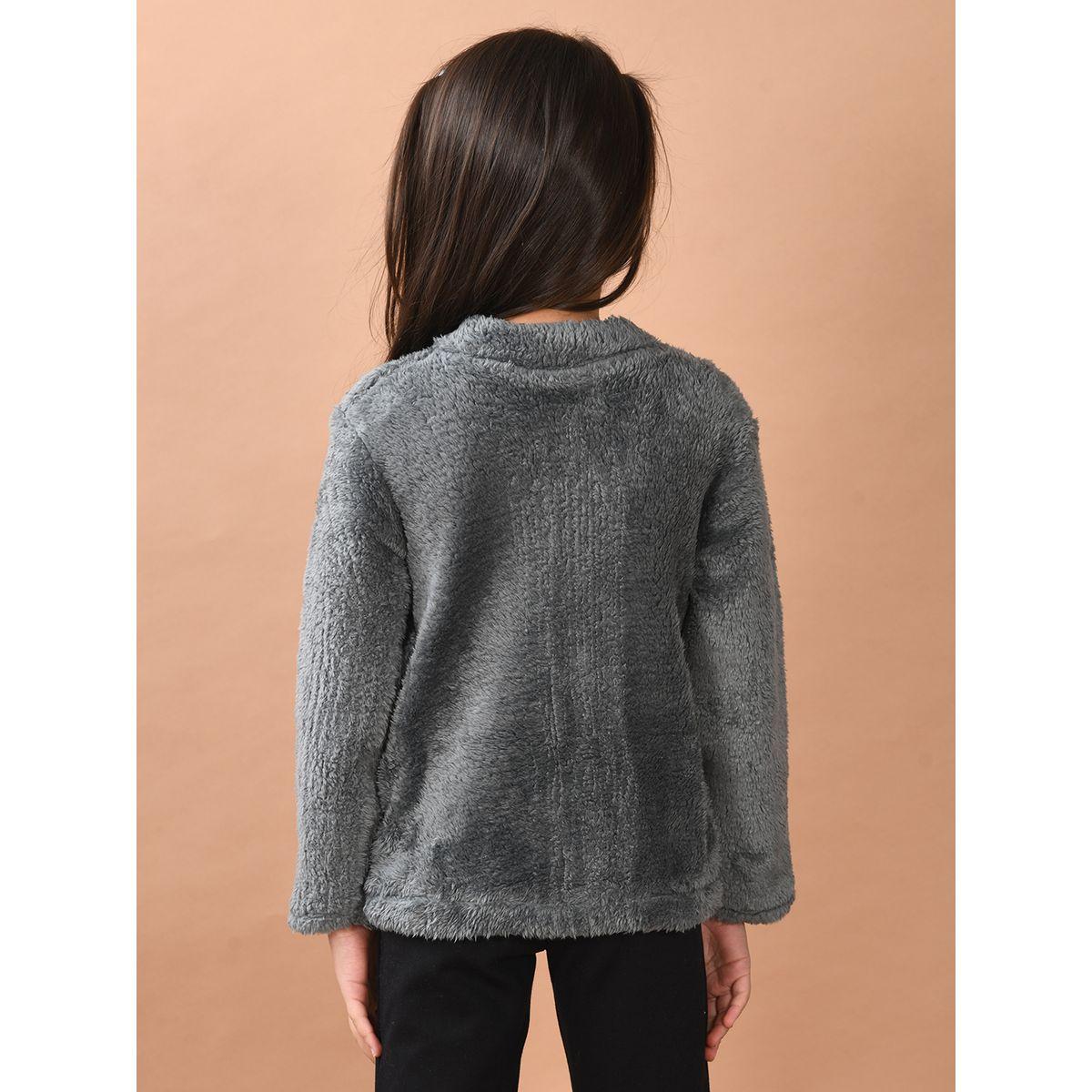سويت شيرت فليس بسحَّاب غلق ليل بيكس × ستايلي-baby-girls-clothing-sweatshirts-image-4