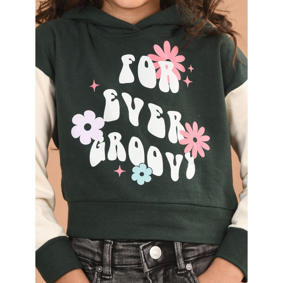 هودي بطبعة جرافيك مع أكمام بتفاصيل مُتباينة ليل بيكس × ستايلي-girls-clothing-winterwear-sweatshirts-image-3