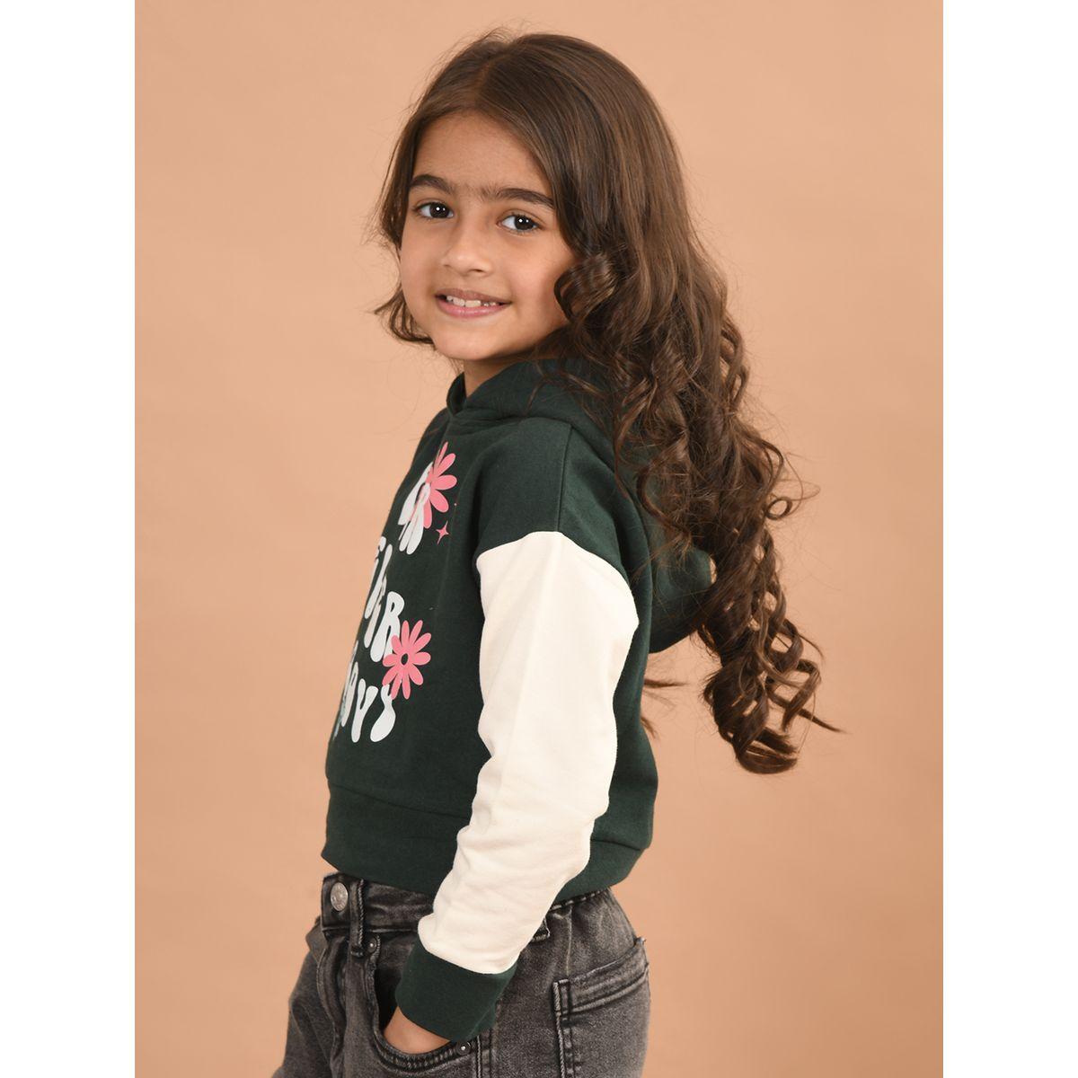 هودي بطبعة جرافيك مع أكمام بتفاصيل مُتباينة ليل بيكس × ستايلي-girls-clothing-winterwear-sweatshirts-image-4