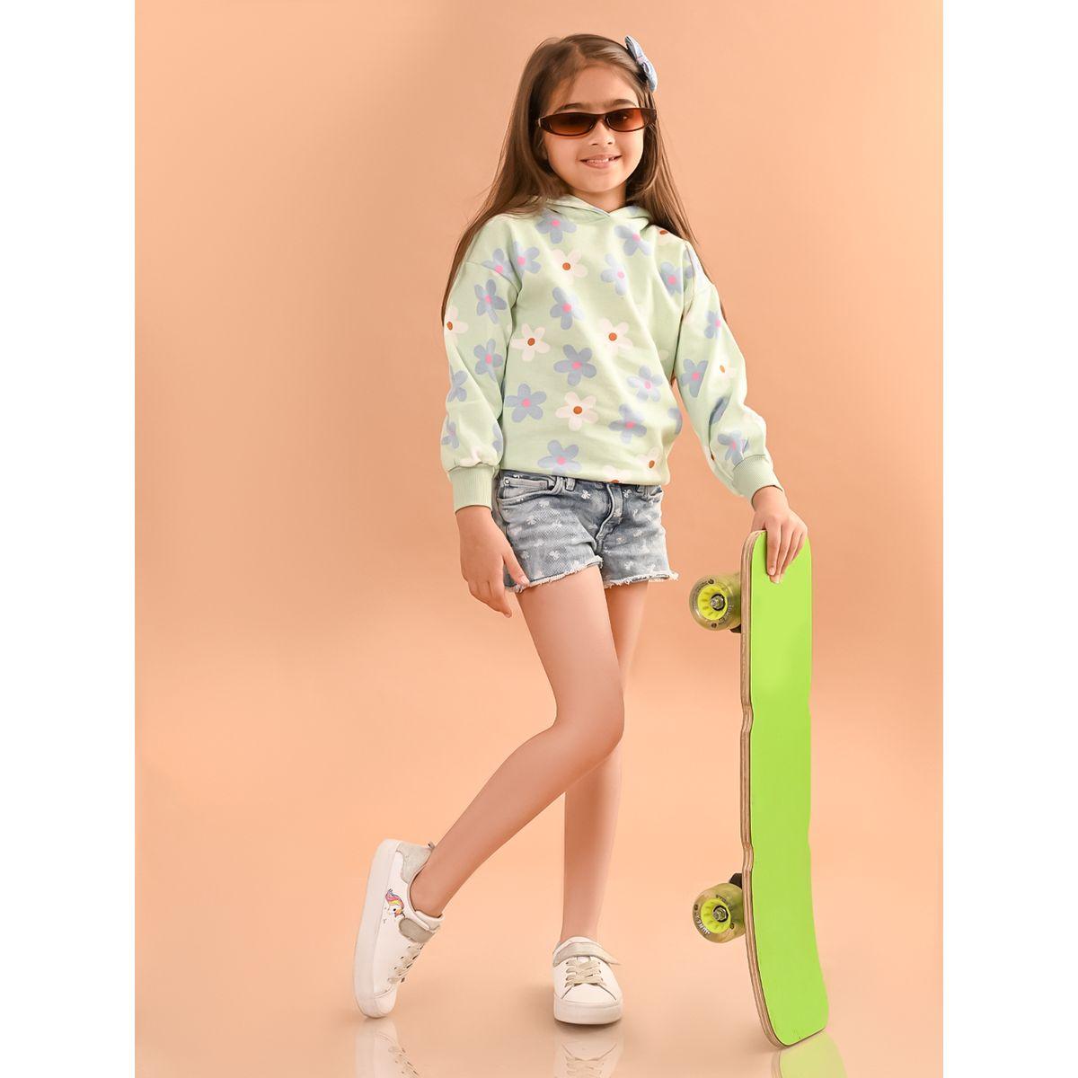 LilPicks X Styli  Floral Print Regular Fit Hoodie-baby-girls-clothing-sweatshirts-image-1