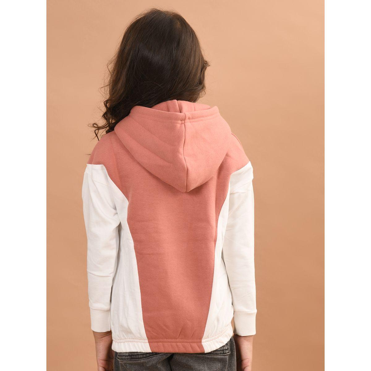 هودي بنمط كتل الالوان مع جيب بطية ليل بيكس × ستايلي-girls-clothing-winterwear-sweatshirts-image-3