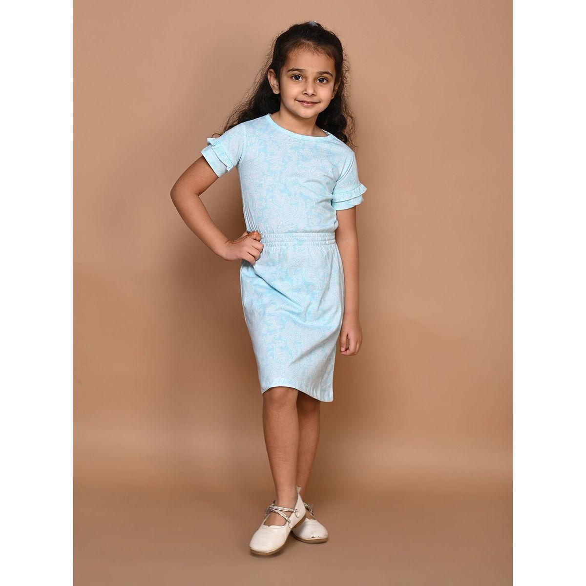 LilPicks X Styli  All Over Print T-Shirt Dress-girls-clothing-dressesandjumpsuits-image-4