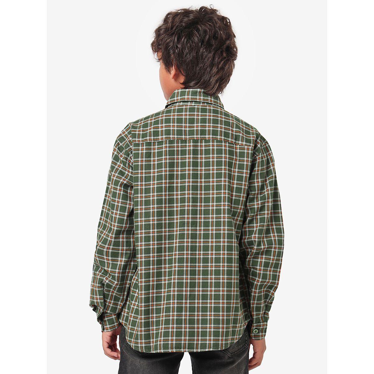 LilPicks X Styli  Checkered Shirt with Patch Pocket-boys-clothing-shirts-image-4