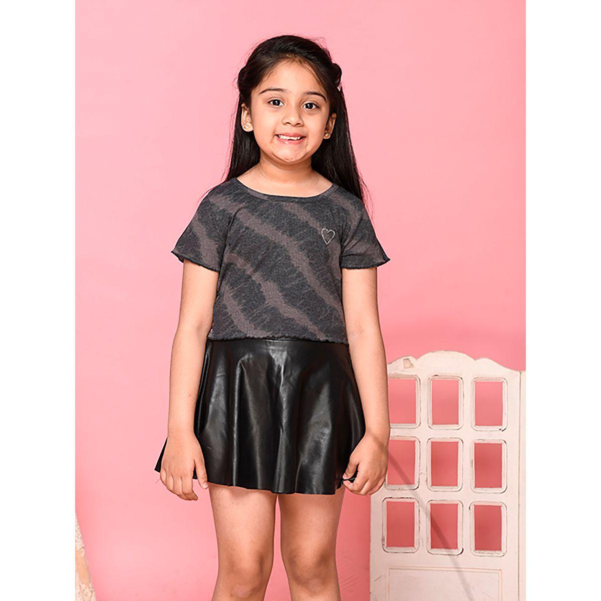 بلوزة مضلعة بطبعة تاي داي ليل بيكس × ستايلي-girls-clothing-blousesandshirts-image-4
