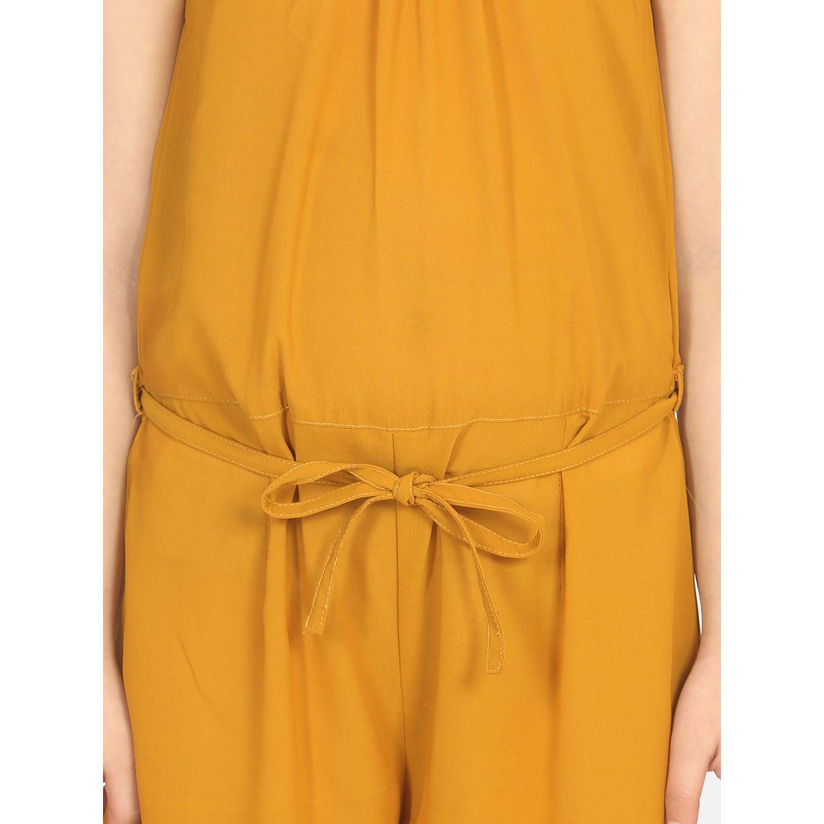 جمبسوت كاجوال بياقة هولتر مع حلقة وأربطة ليل بيكس × ستايلي-girls-clothing-rompers-image-2