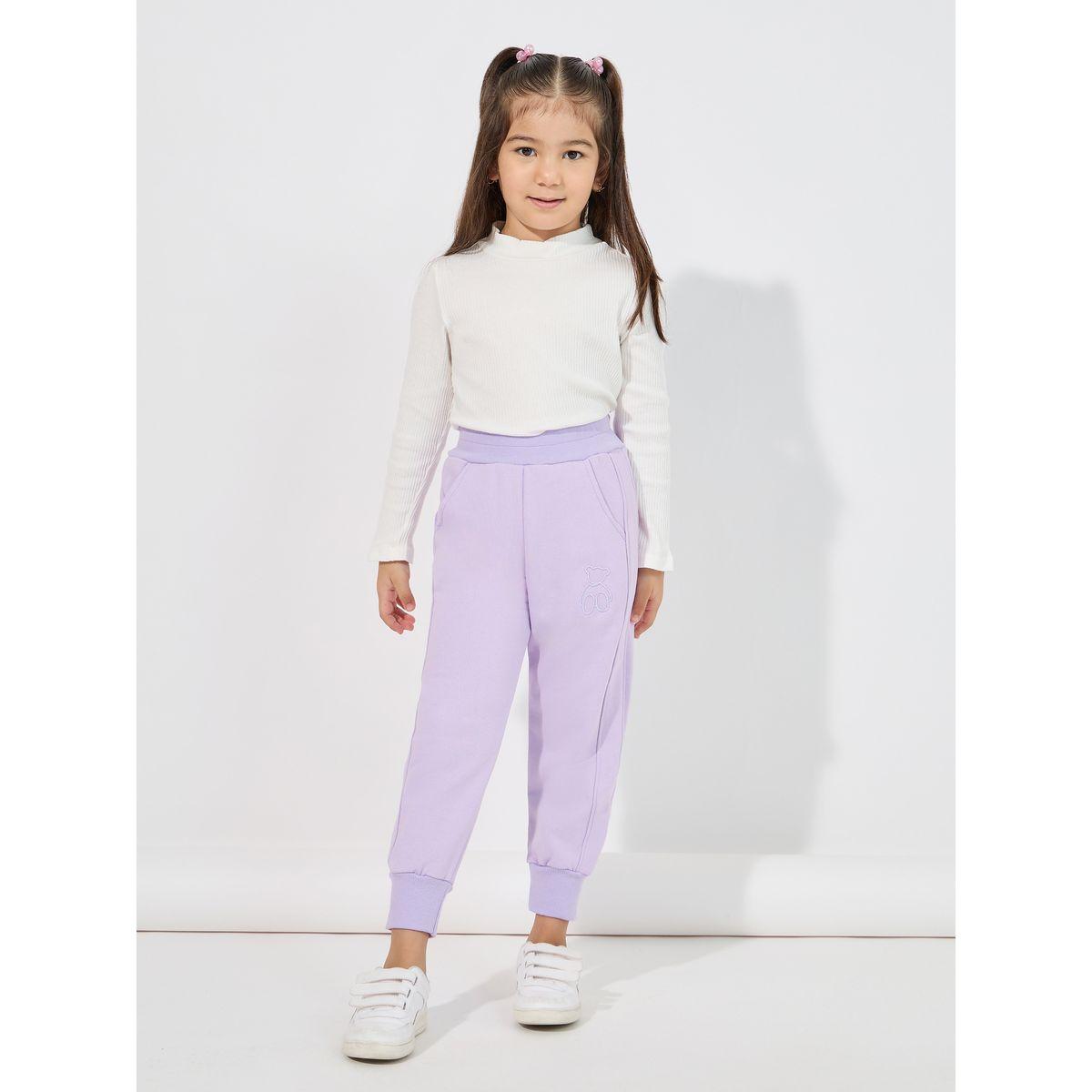 Styli Bear Embroidery Joggers with Side Pocket-girls-clothing-bottoms-joggersandtrackpants-image-2