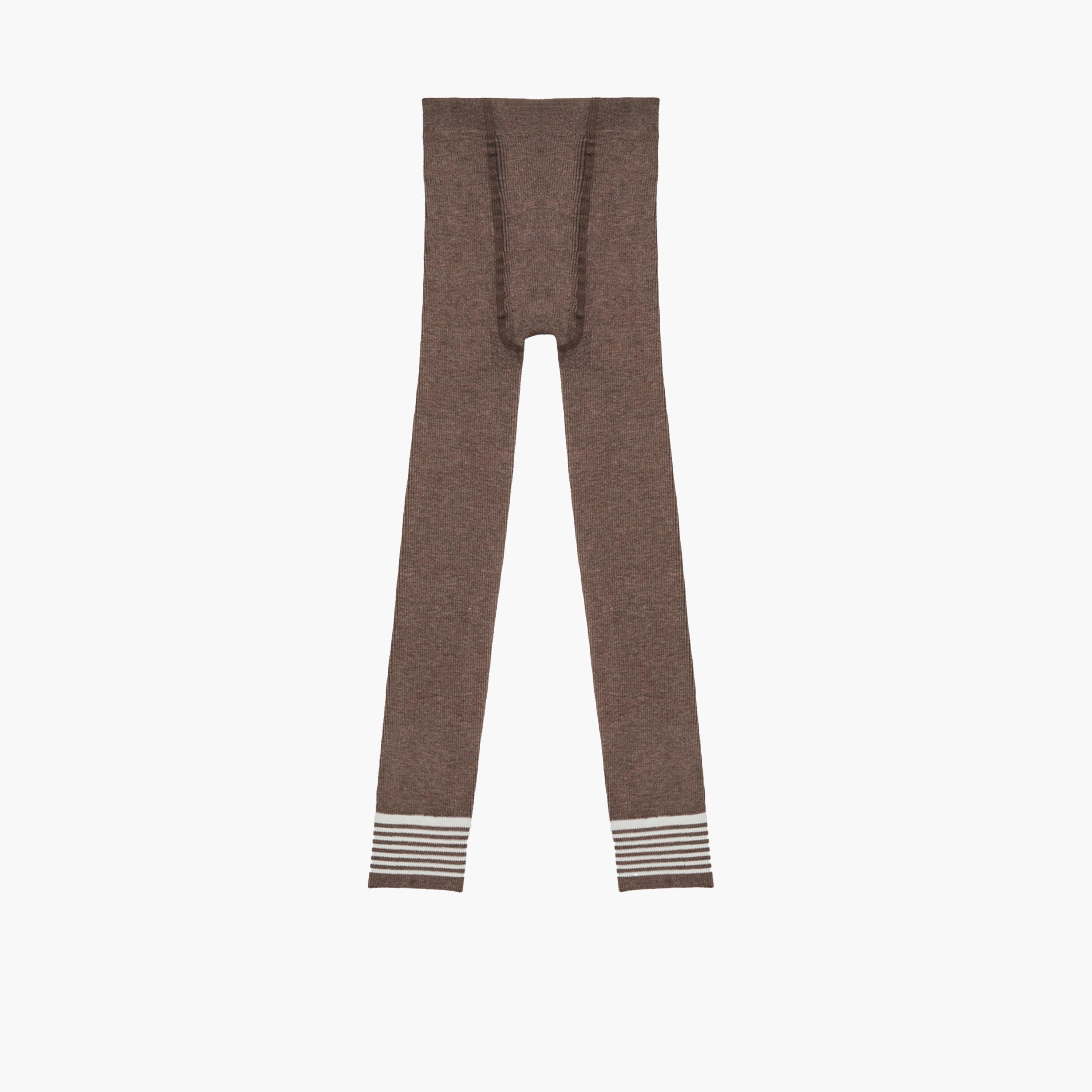 Styli Ribbed Striped Hem Leggings-girls-clothing-bottoms-leggings-image-1