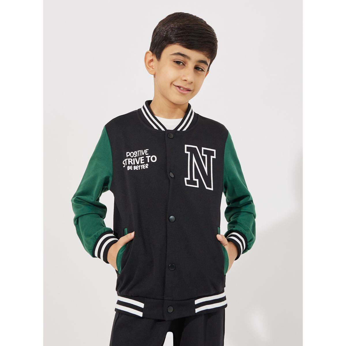 Styli Color Block Varsity Jacket & Joggers Set-boys-clothing-setsandcoords-image-2