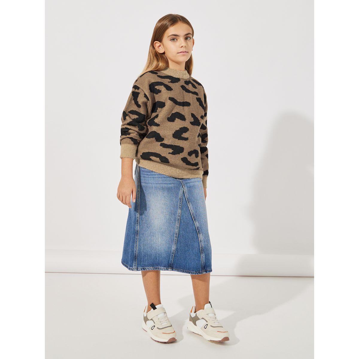 Styli Leopard Pattern Knitted Sweater-girls-clothing-jumpersandcardigans-image-2