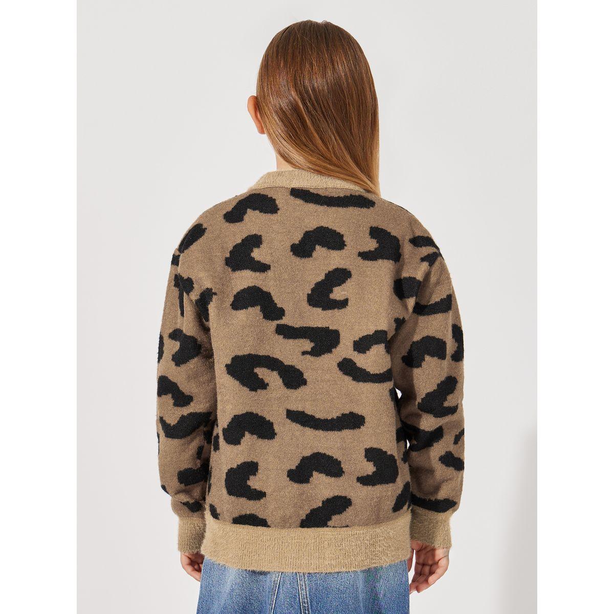 Styli Leopard Pattern Knitted Sweater-girls-clothing-jumpersandcardigans-image-5