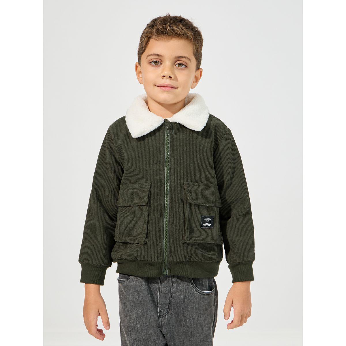 Styli Teddy Thermal Lined Corduroy Jacket-boys-clothing-jacketsandcoats-image-1