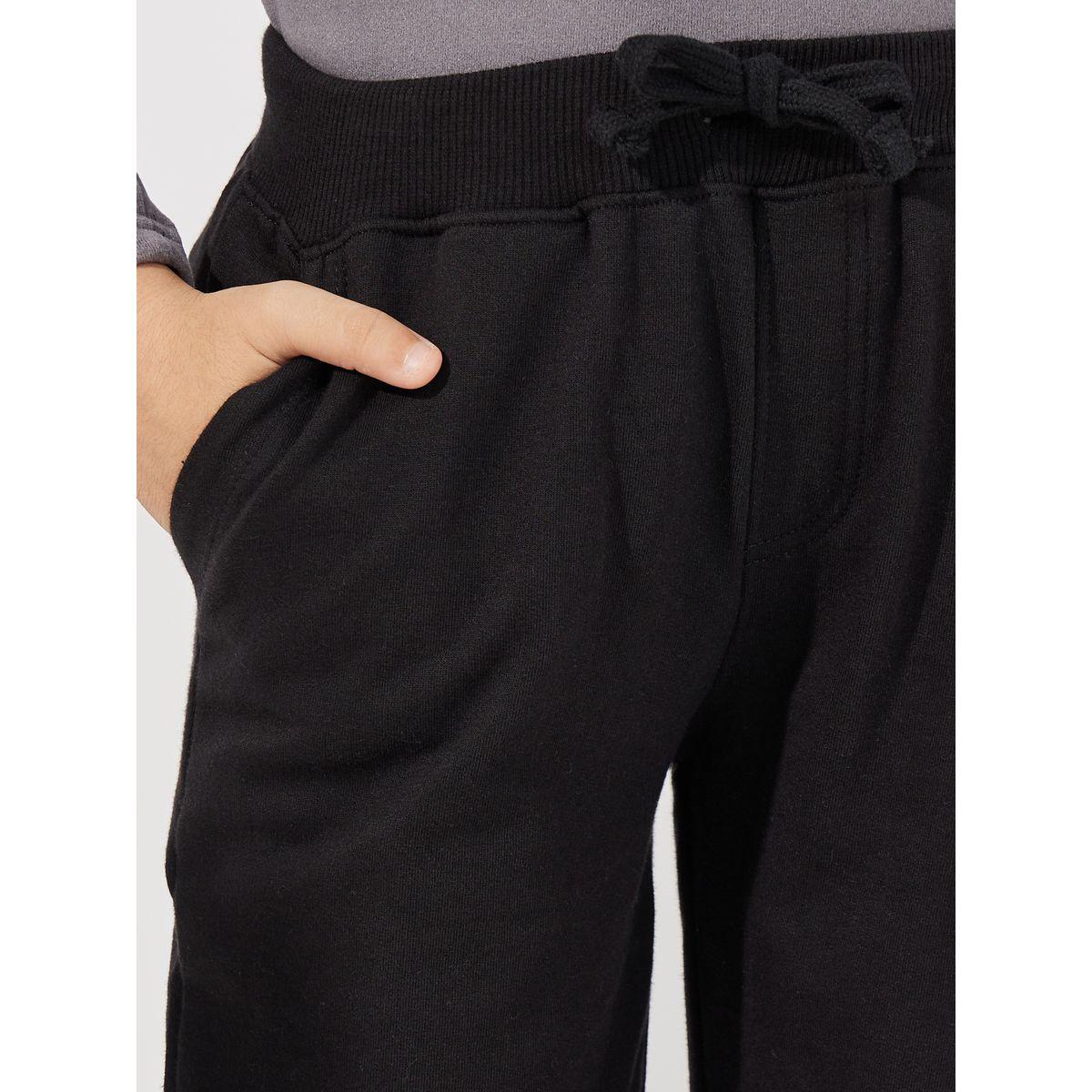 Styli Solid Joggers with Drawstring Closure-boys-clothing-bottoms-joggersandtrackpants-image-3