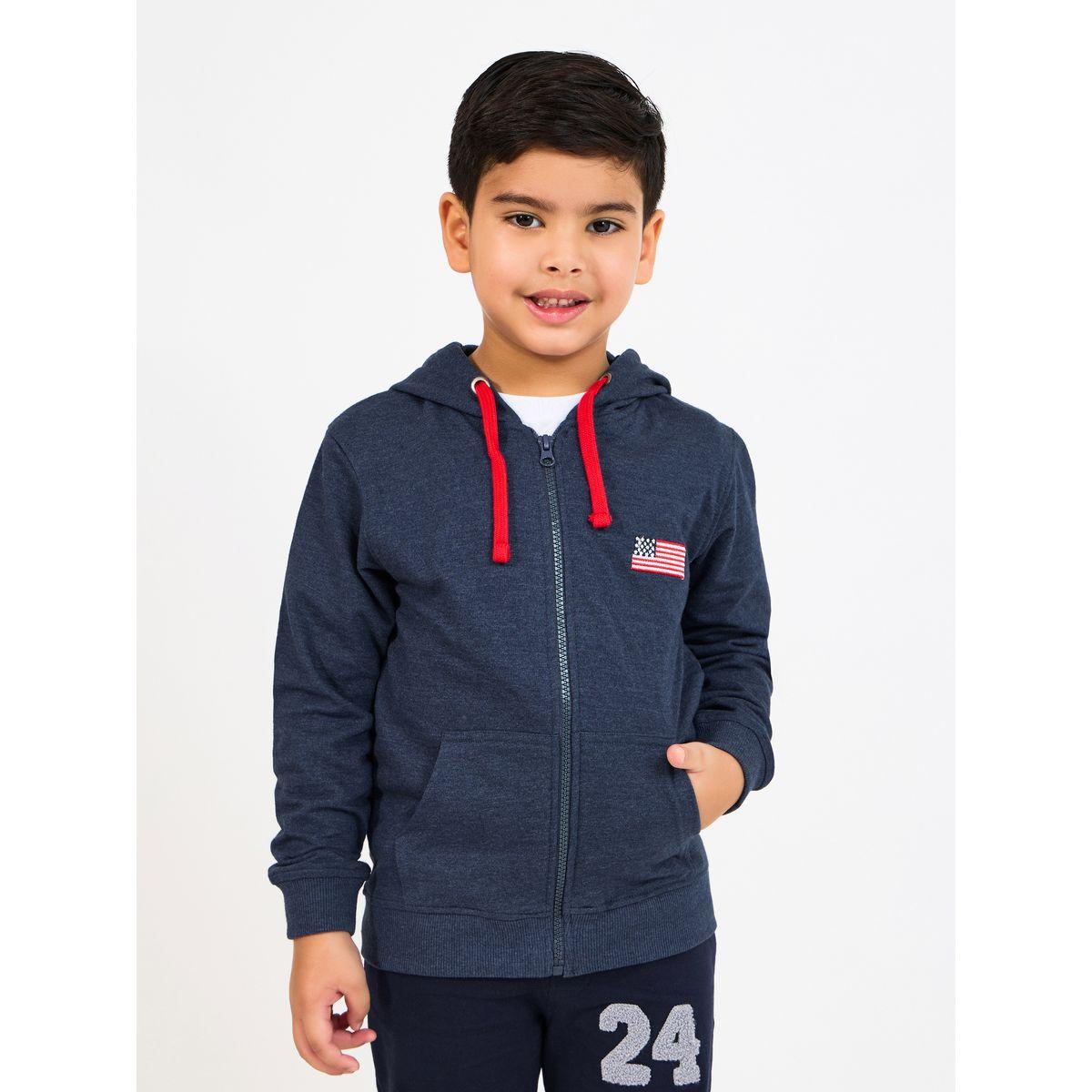 هودي بتفاصيل مُطرّزة وسحَّاب غلق-boys-clothing-winterwear-sweatshirts-image-1