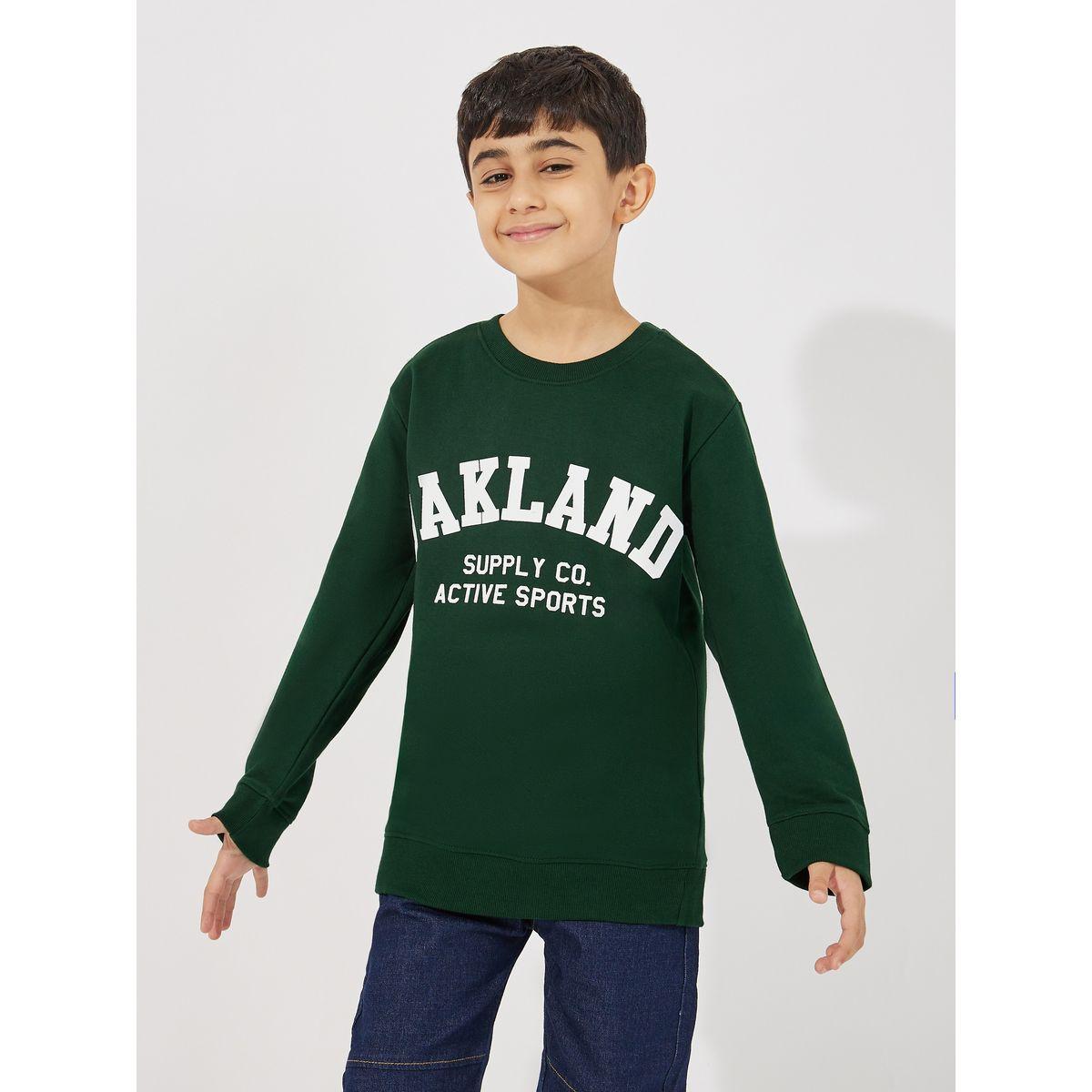 Styli Slogan Print Round Neck Sweatshirt-boys-clothing-sweatshirts-image-1