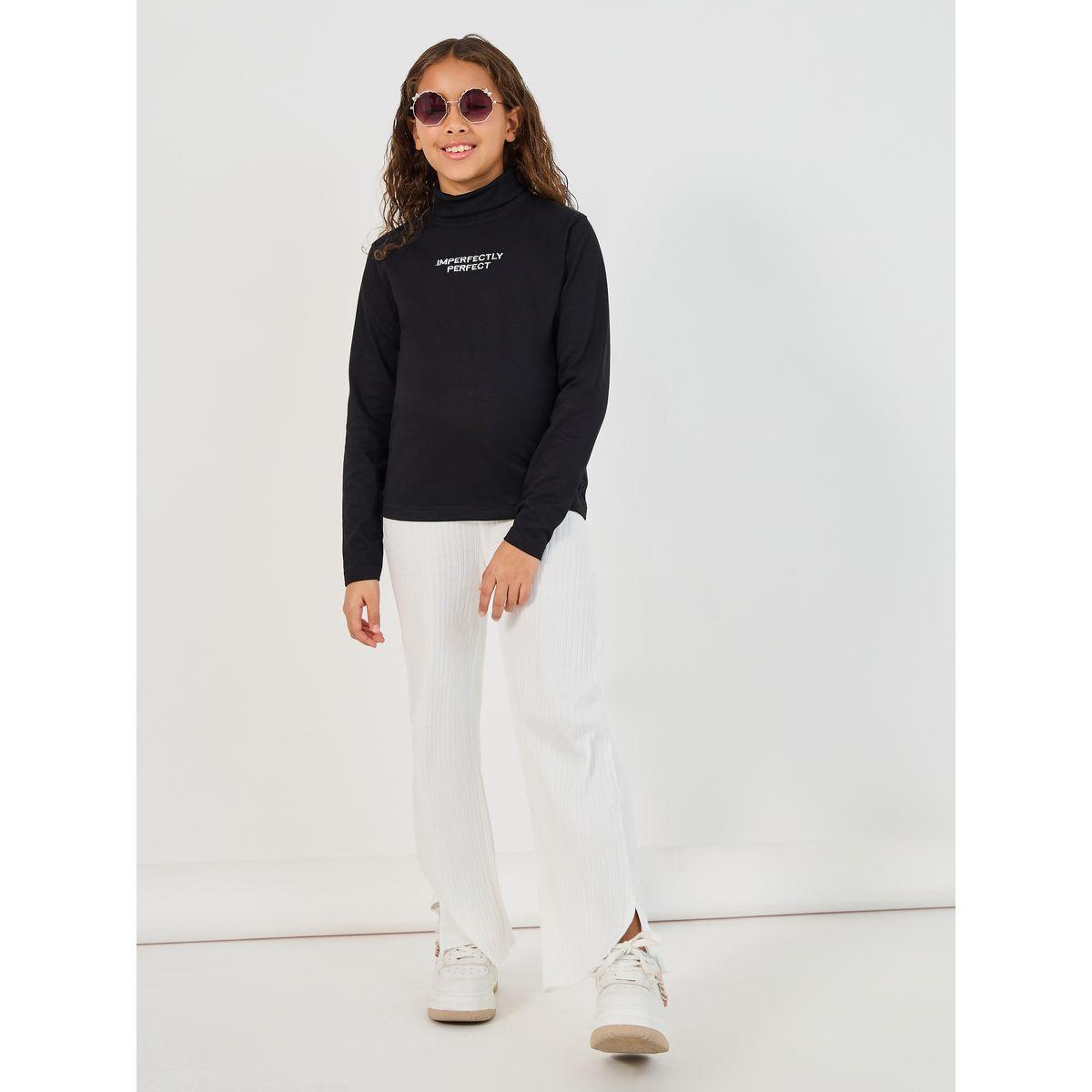 Styli Embroidered Turtle Neck Long Sleeve T-Shirt-girls-clothing-tshirts-image-2