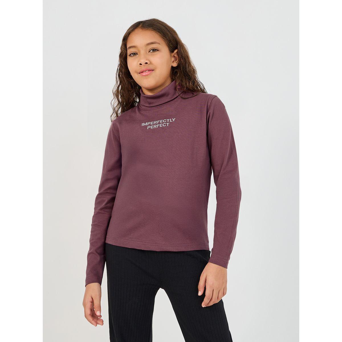 Styli Embroidered Turtle Neck Long Sleeve T-Shirt-girls-clothing-tshirts-image-3