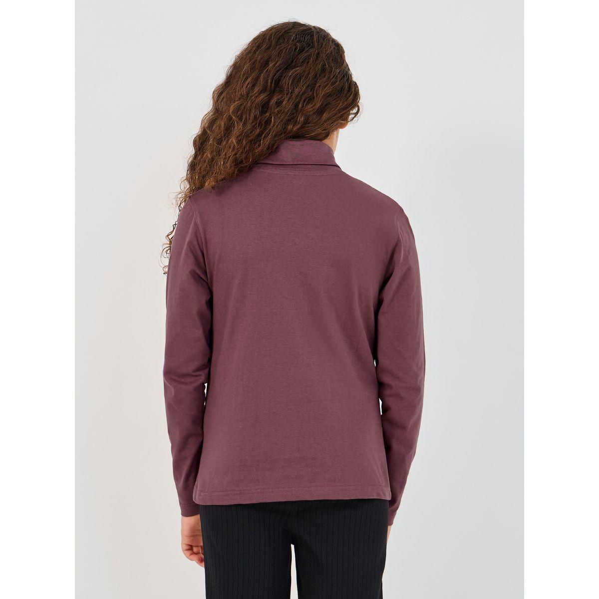 Styli Embroidered Turtle Neck Long Sleeve T-Shirt-girls-clothing-tshirts-image-5