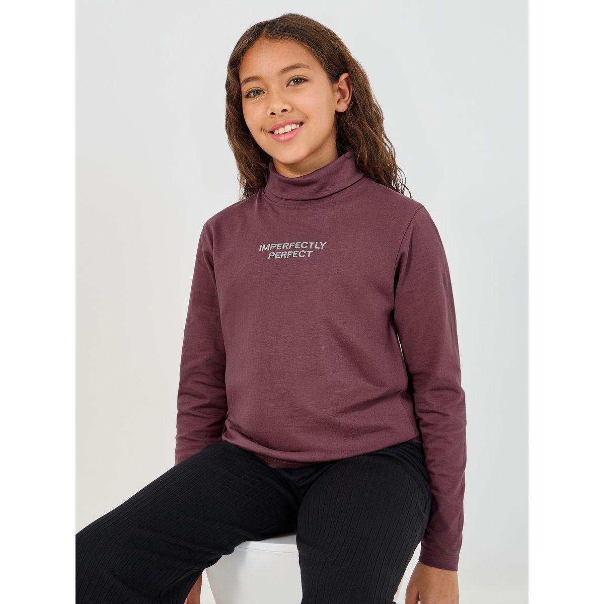 Styli Embroidered Turtle Neck Long Sleeve T-Shirt-girls-clothing-tshirts-image-6