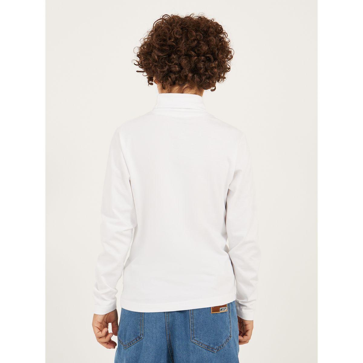 Styli Solid High-Neck T-Shirt with Patch Detail-boys-clothing-tshirtsandpolos-image-4