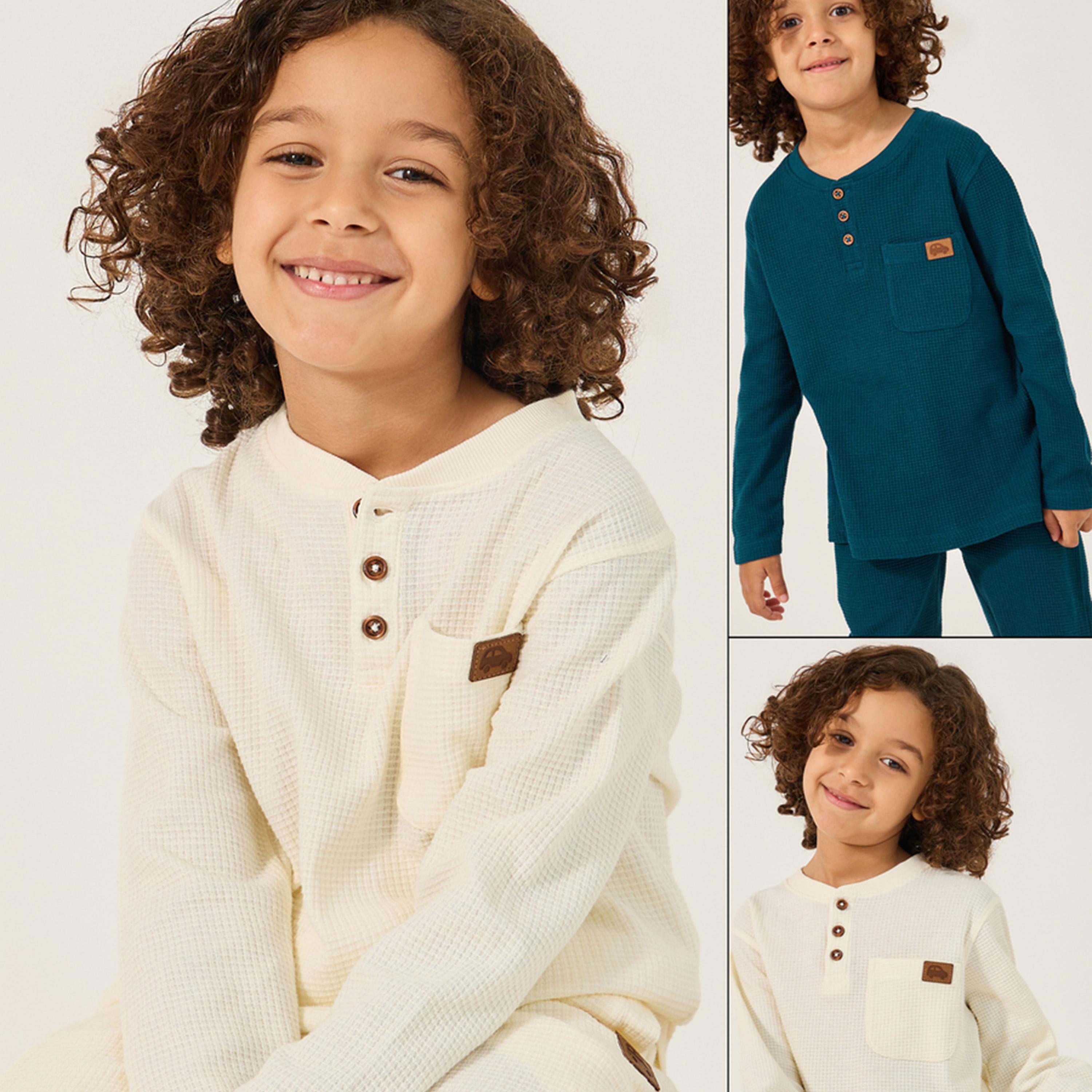 Styli Pack Of 2 Full Sleeve T-Shirt-boys-clothing-setsandcoords-image-1