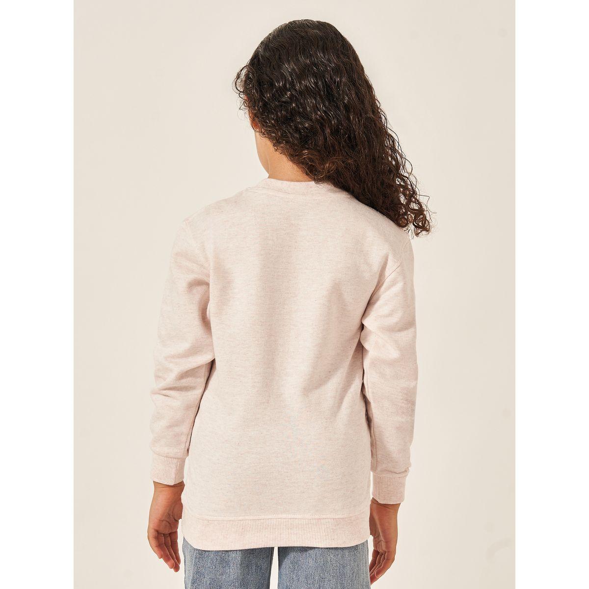 Styli Slogan and Star Print Longline Sweatshirt-girls-clothing-winterwear-sweatshirts-image-4