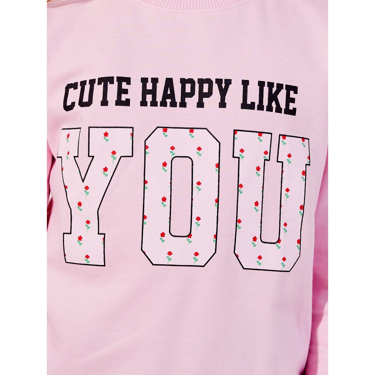 Styli Slogan Print Longline Sweatshirt-girls-clothing-winterwear-sweatshirts-image-3