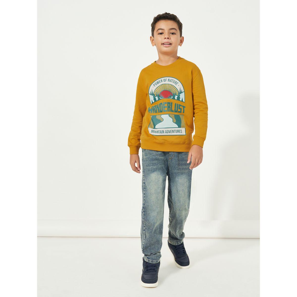 Styli Graphic Print Round Neck Long Sleeves Sweatshirt-boys-clothing-sweatshirts-image-2