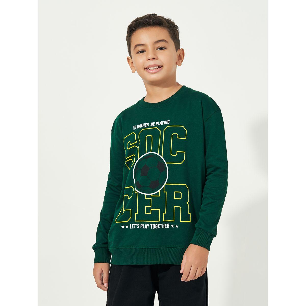 Styli Graphic Print Round Neck Long Sleeves Sweatshirt-boys-clothing-sweatshirts-image-1