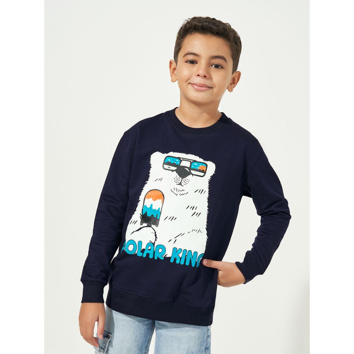 Styli Graphic Print Round Neck Long Sleeves Sweatshirt-boys-clothing-sweatshirts-image-1