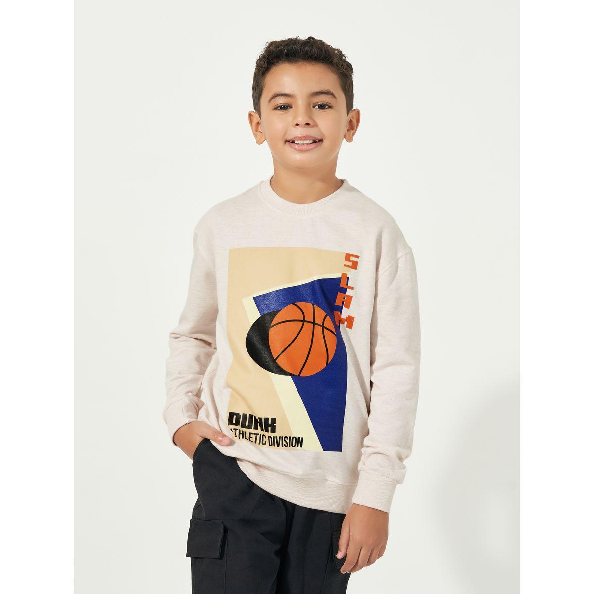 Styli Graphic Print Round Neck Long Sleeves Sweatshirt-boys-clothing-winterwear-sweatshirts-image-1