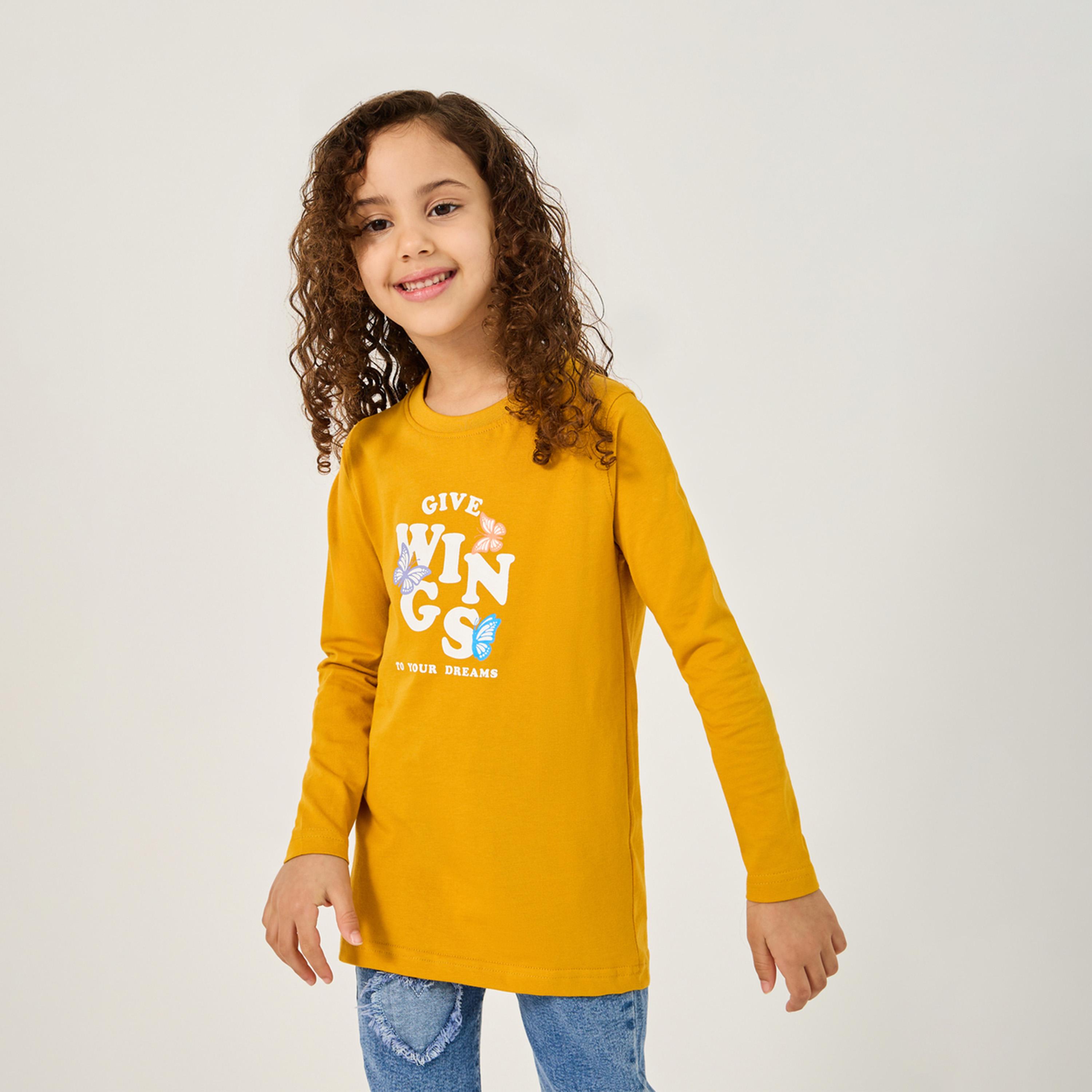 Styli Full Sleeve Printed Shirt-girls-clothing-tshirts-image-3