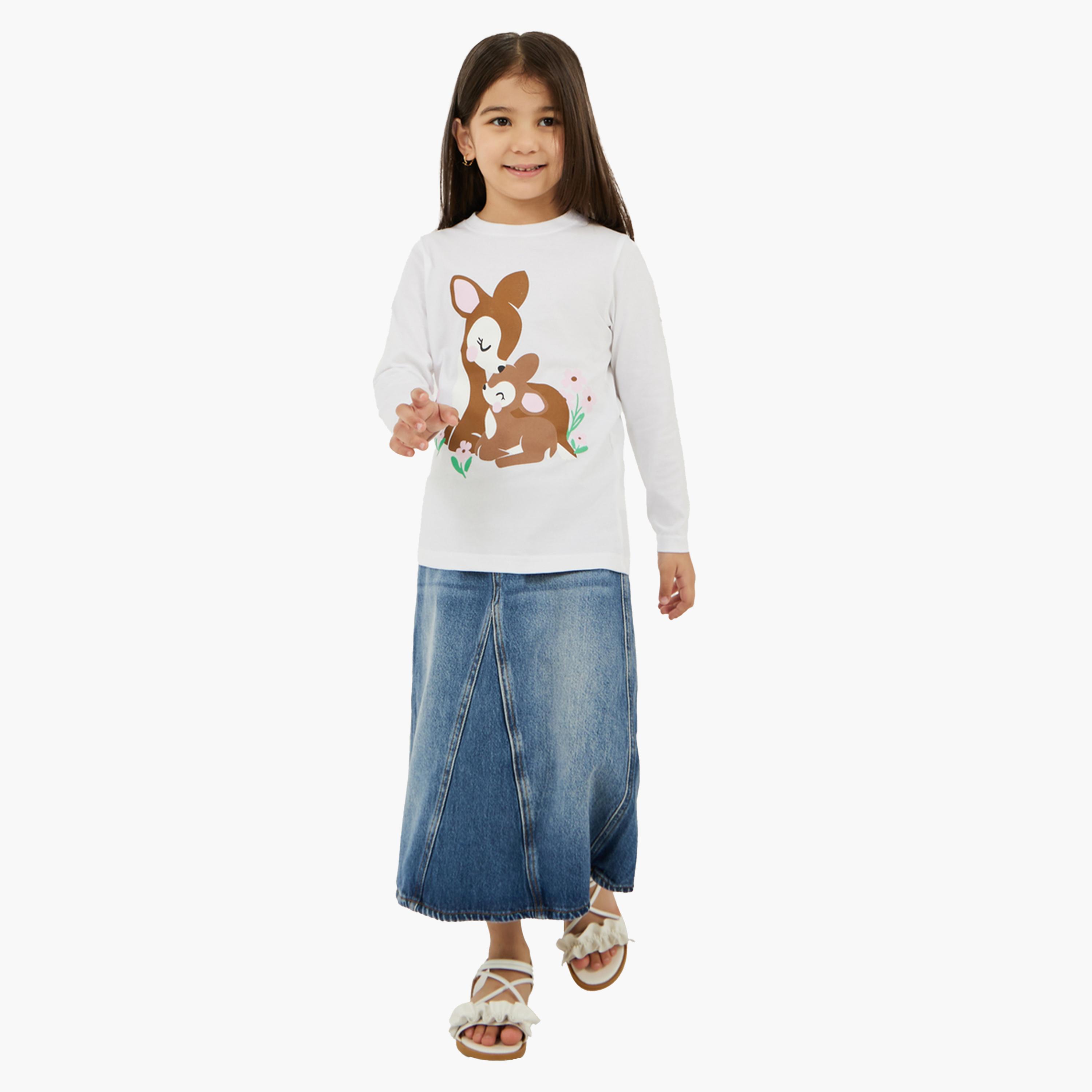 Styli Graphic Print Long Sleeve T-Shirt-girls-clothing-tshirts-image-2