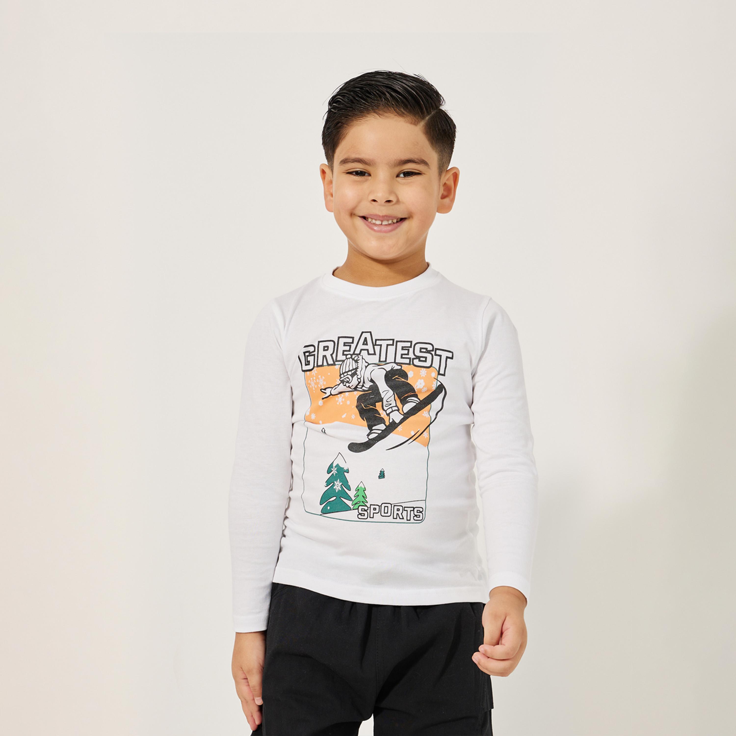 Styli Full Sleeve Printed Shirt-boys-clothing-tshirtsandpolos-image-1