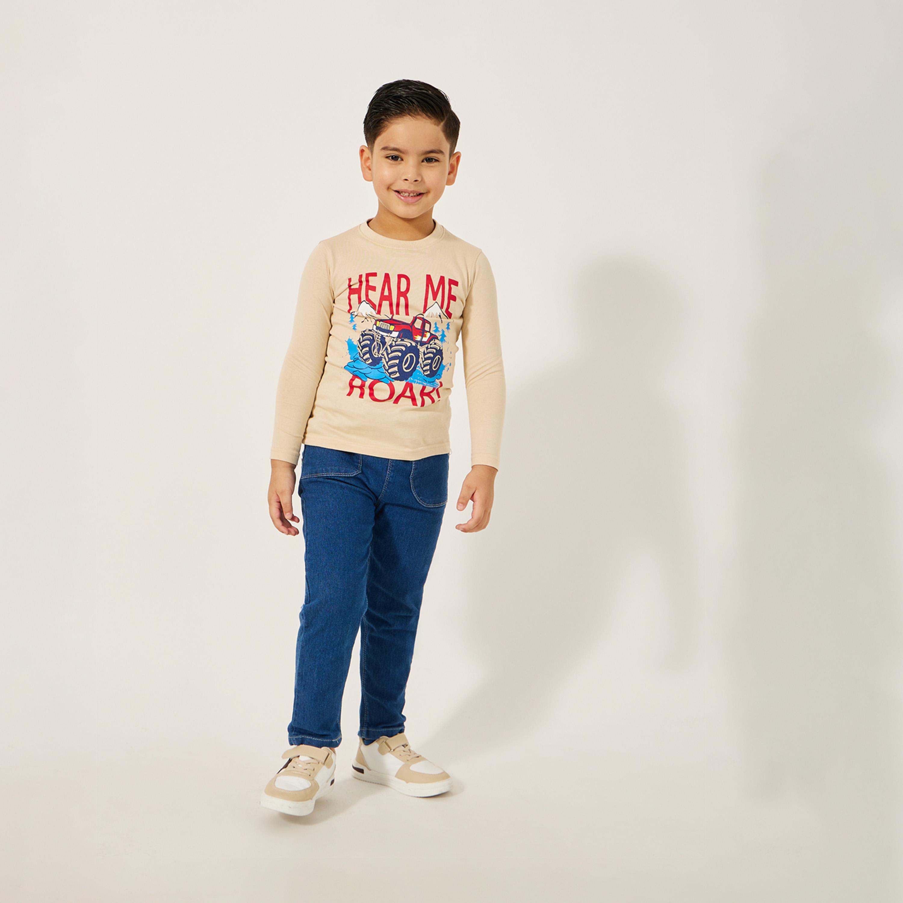Styli Full Sleeve Printed Shirt-boys-clothing-tshirtsandpolos-image-2