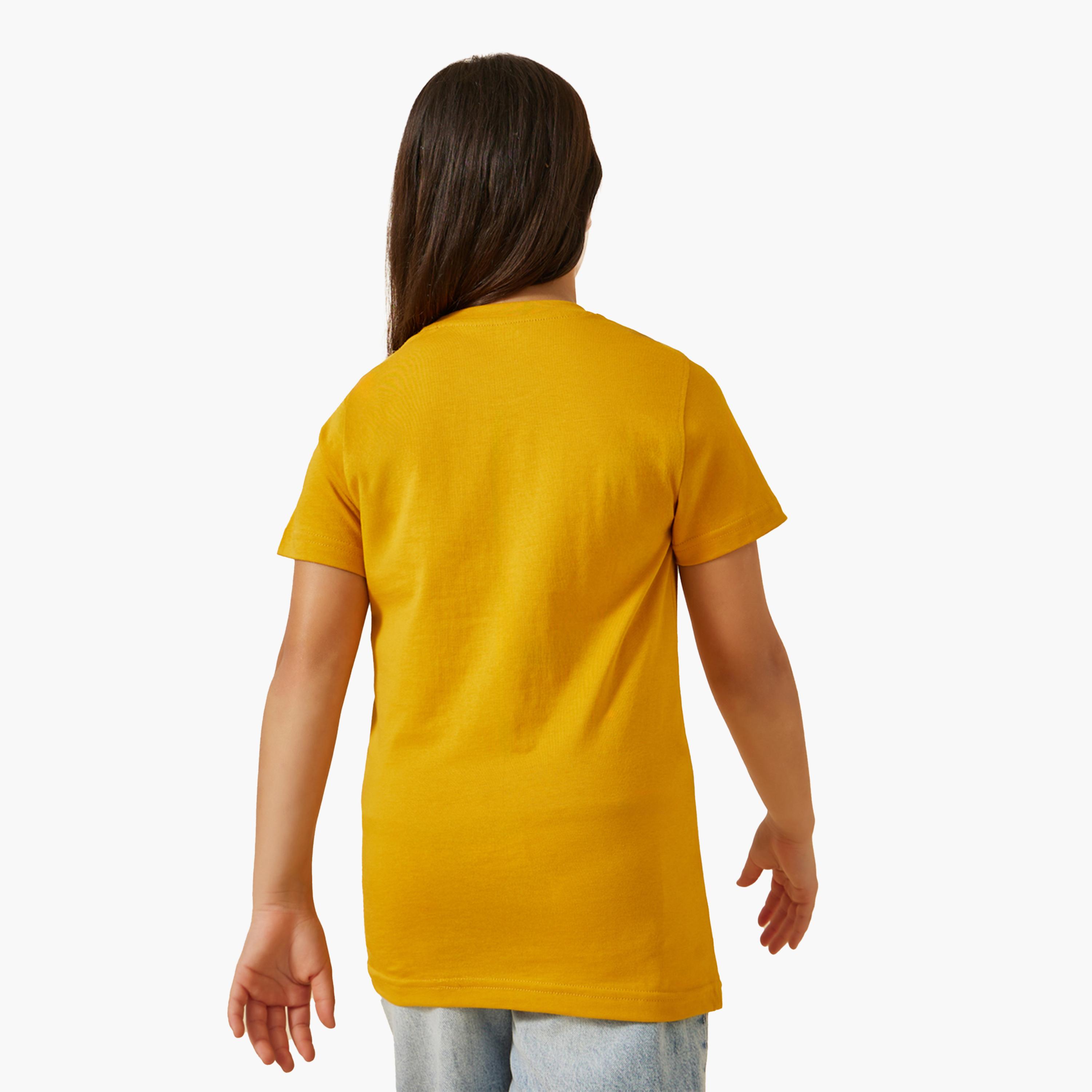 Styli Graphic Print Round Neck T-Shirt-girls-clothing-tshirts-image-5