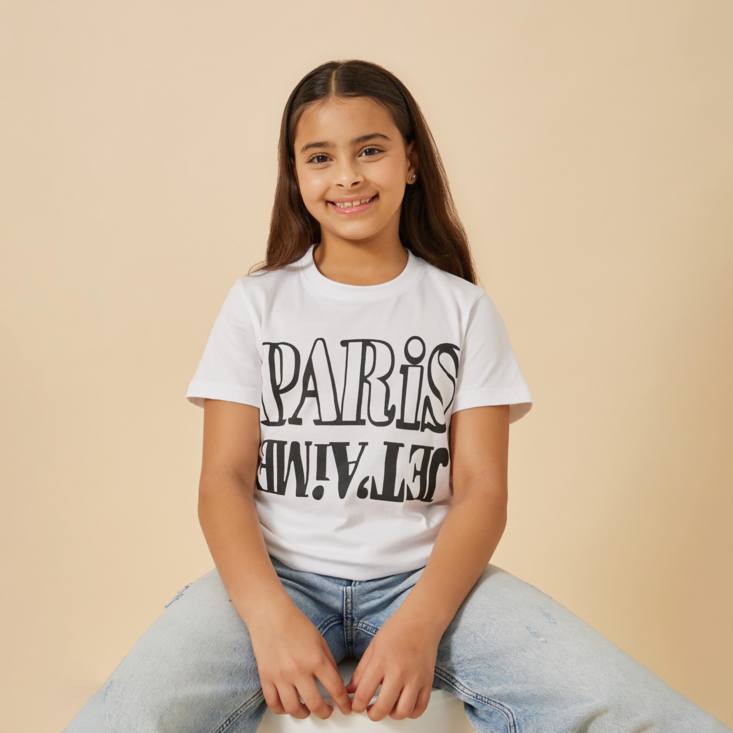 Styli Printed T-Shirt-girls-clothing-tshirts-image-1