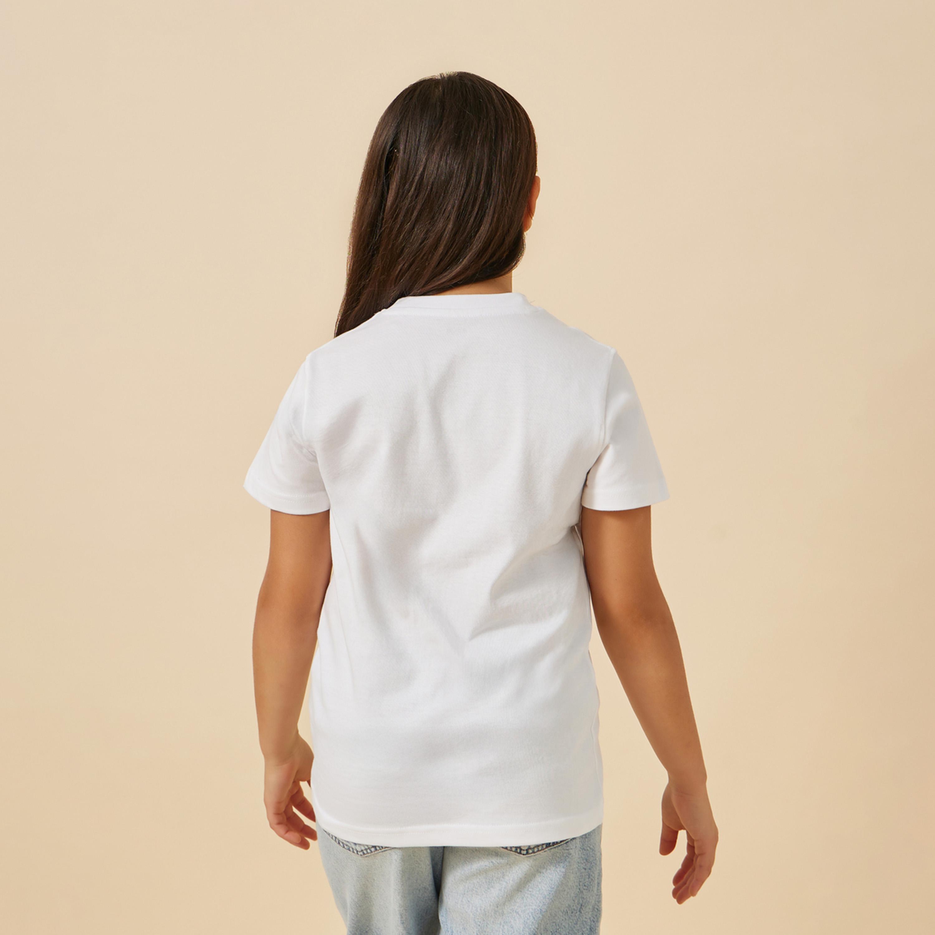Styli Printed T-Shirt-girls-clothing-tshirts-image-5