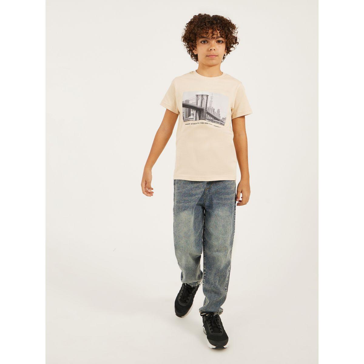Styli Graphic Print Round Neck T-Shirt-boys-clothing-tshirtsandpolos-image-2