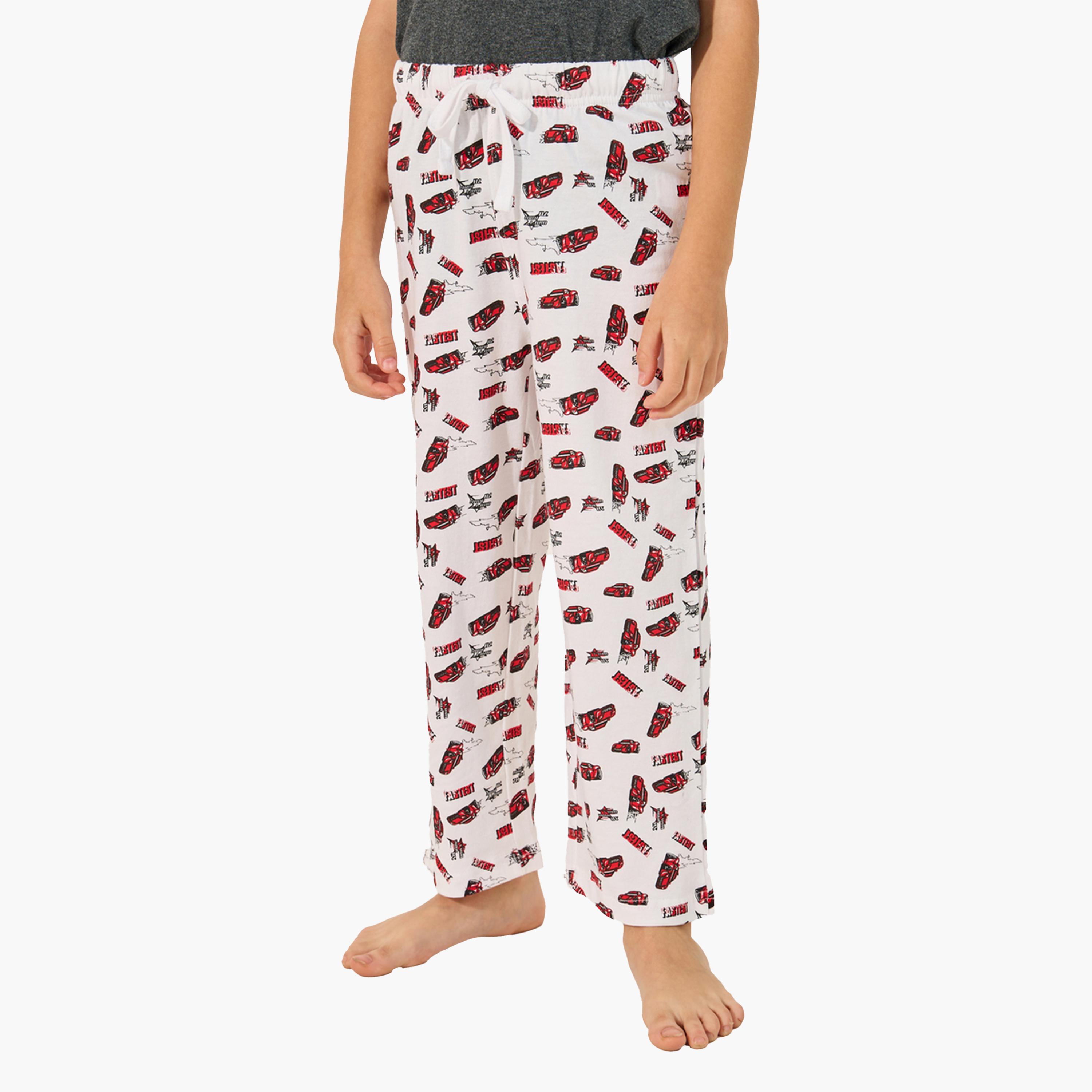 Styli Graphic Print T-Shirt and Pyjama Set-boys-clothing-nightwear-image-4