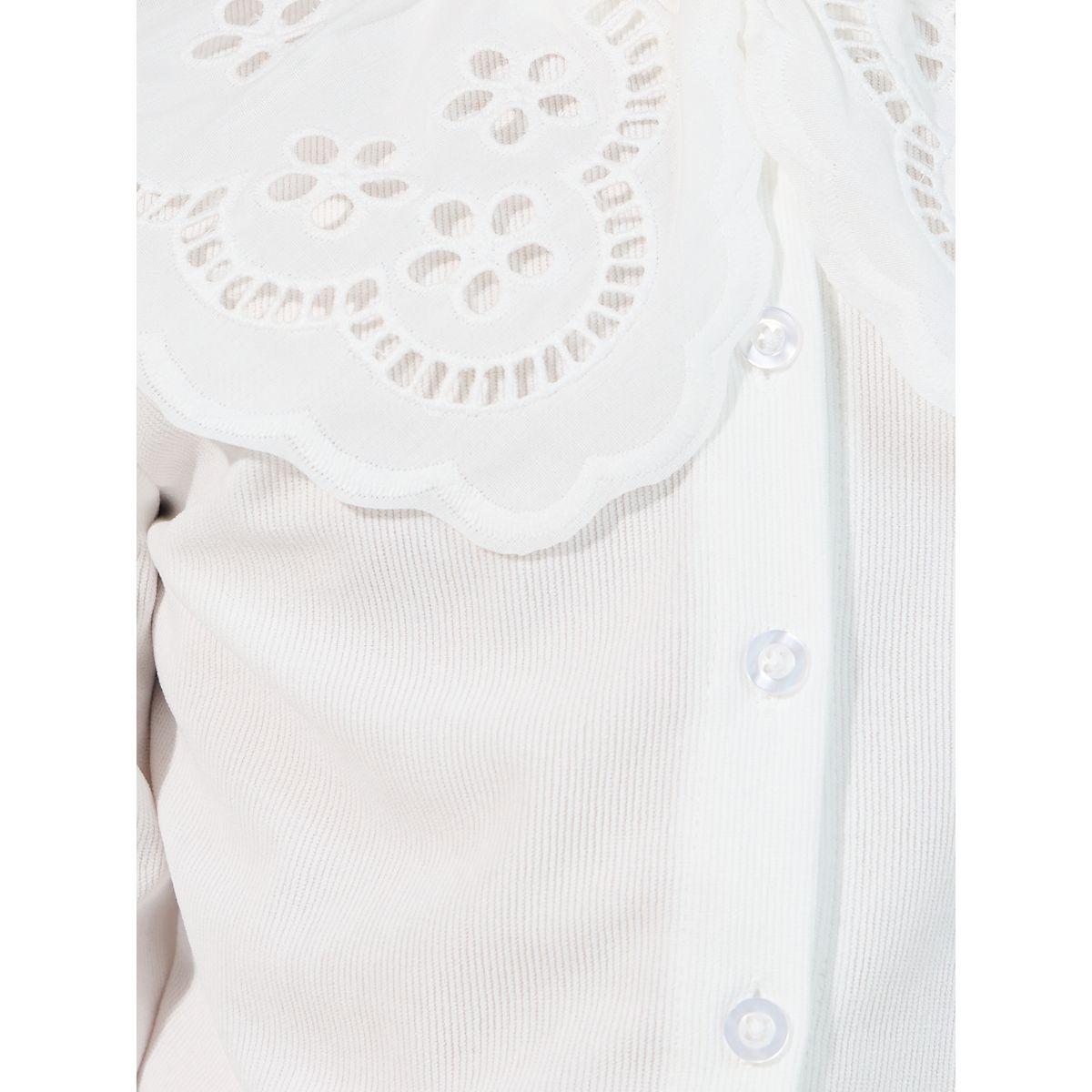 Styli Schiffli Collar Textured Shirt-girls-clothing-blousesandshirts-image-3