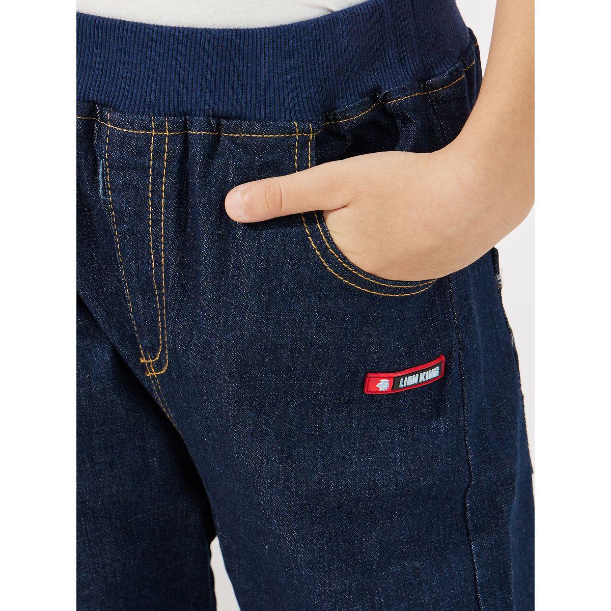 جينز بقصة سليم فت وخصر مطاطي-boys-clothing-bottoms-jeans-image-3