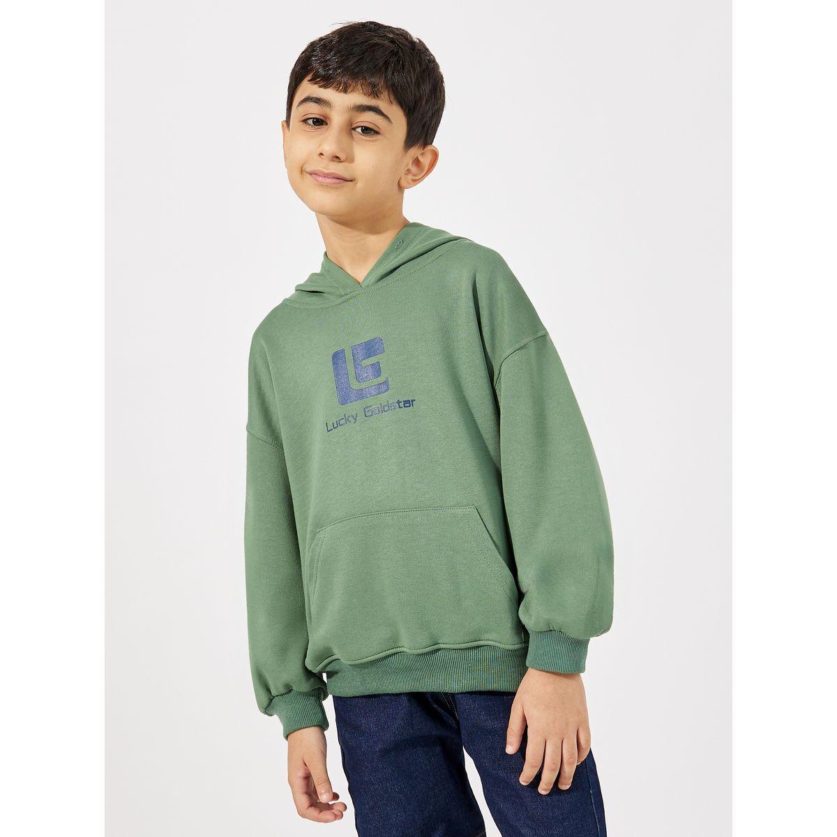 هودي بقصة سائبة مع جيب امامي-boys-clothing-winterwear-sweatshirts-image-1