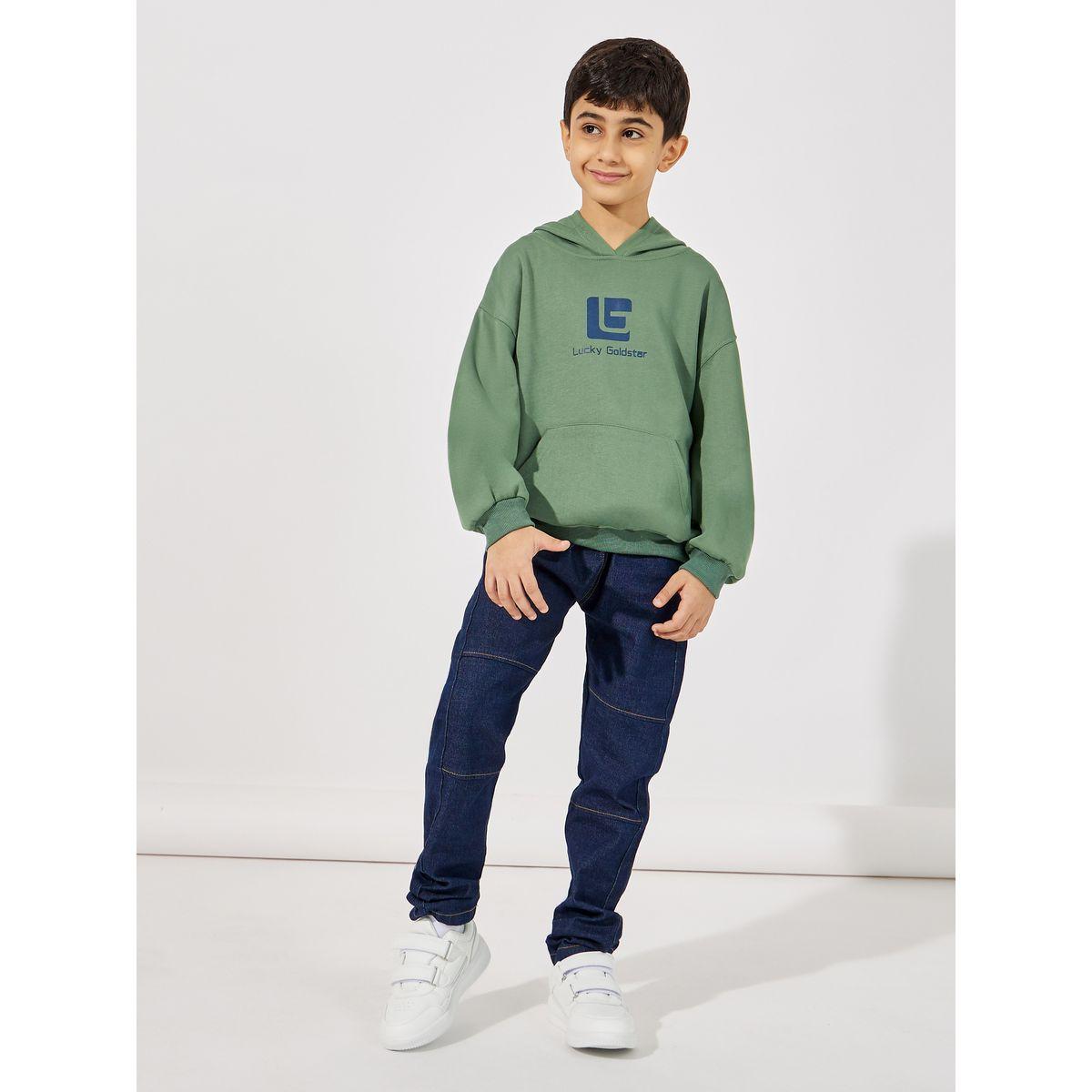 هودي بقصة سائبة مع جيب امامي-boys-clothing-winterwear-sweatshirts-image-2