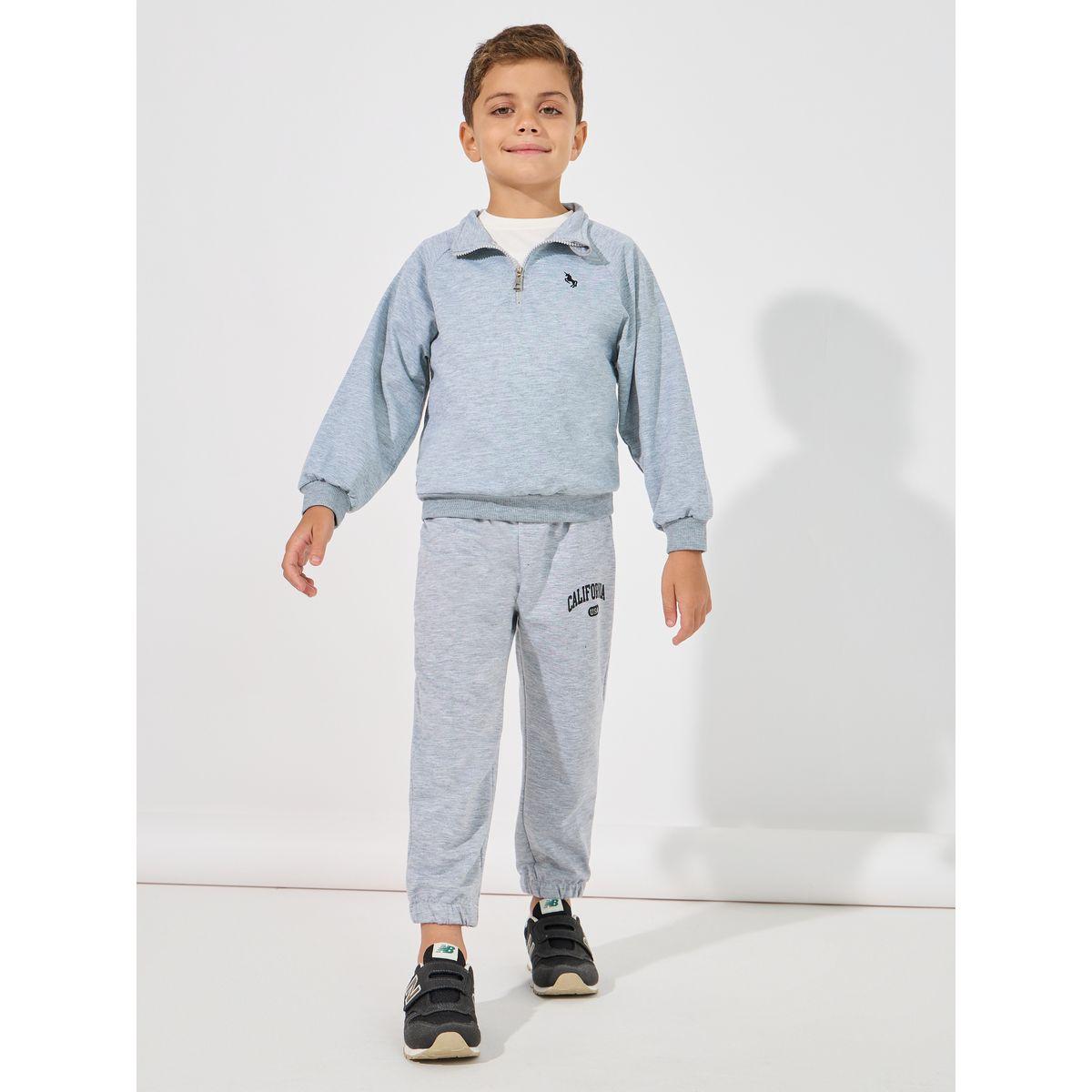 Styli Half-Zip Front Raglan Sleeves Sweatshirt-boys-clothing-sweatshirts-image-2